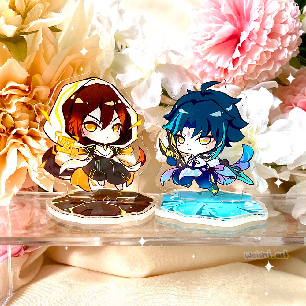 Genshin Impact Zhongli Morax Xiao Standee