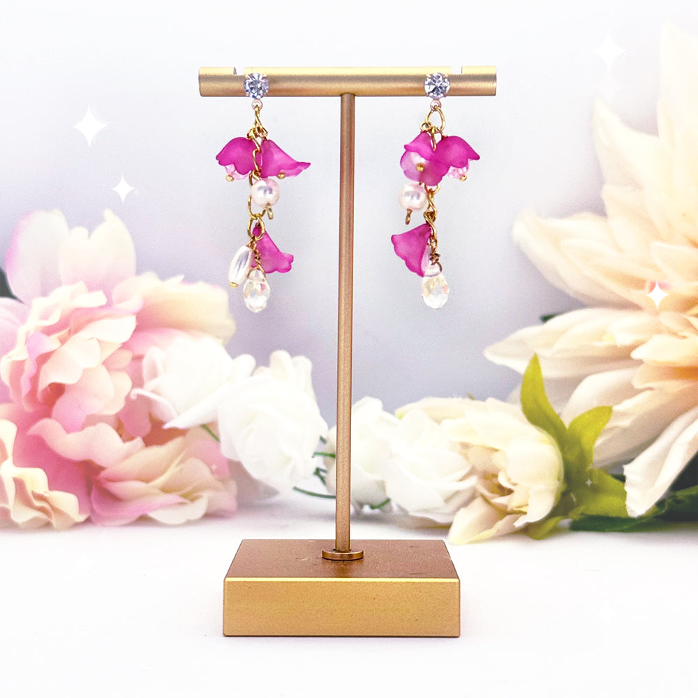 Trumpet Flower Bead Earring
