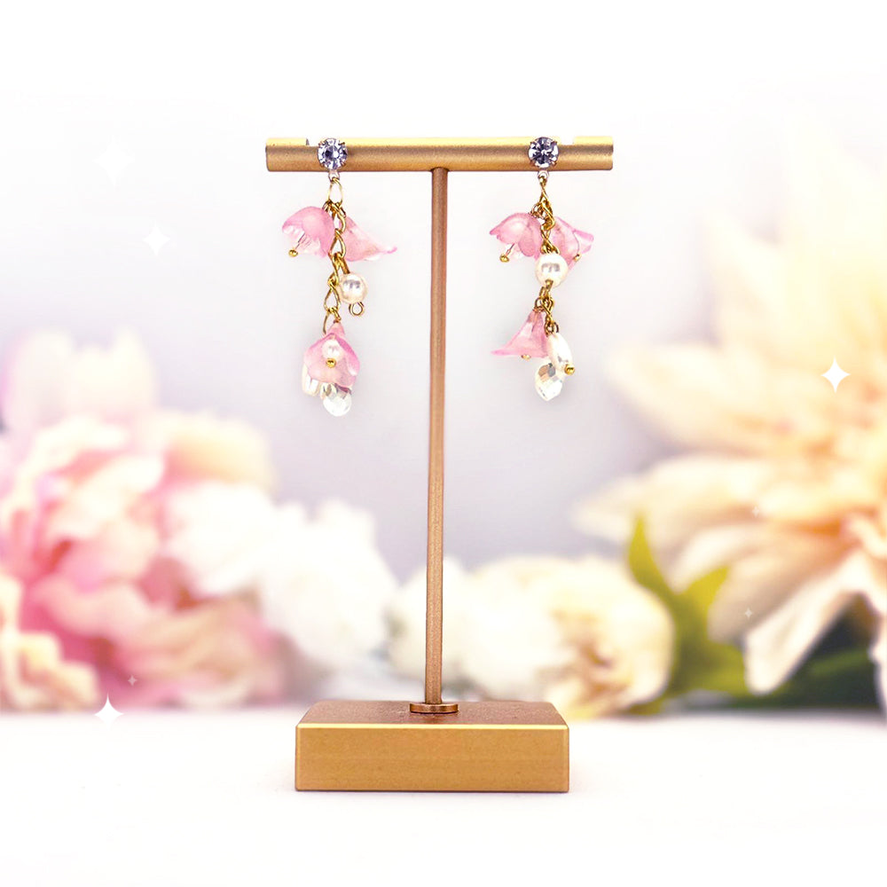 Trumpet Flower Bead Earring