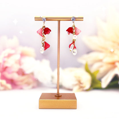 Trumpet Flower Bead Earring