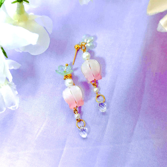 Handmade Bellflower Earring