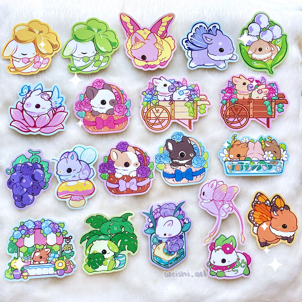 Bunny Botany Stickers