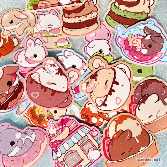 Bunny Cafe Stickers
