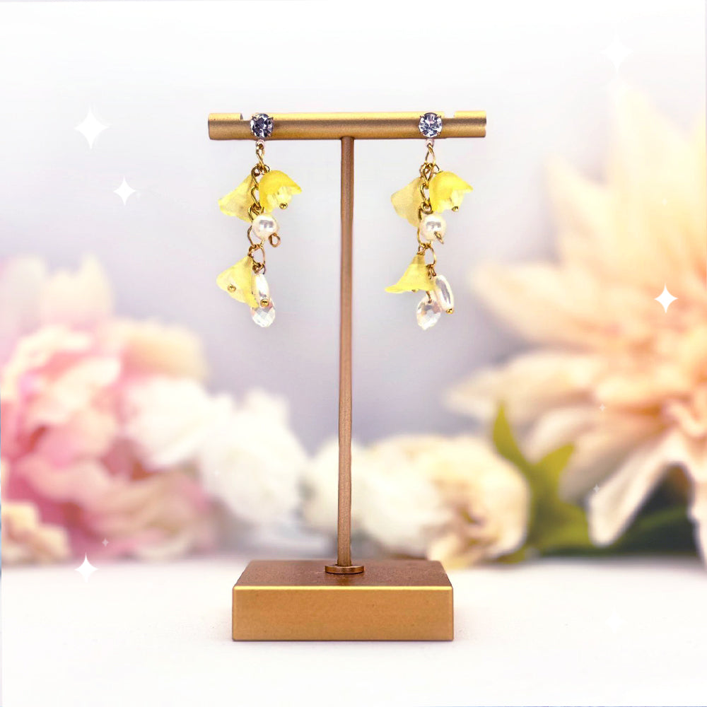 Trumpet Flower Bead Earring
