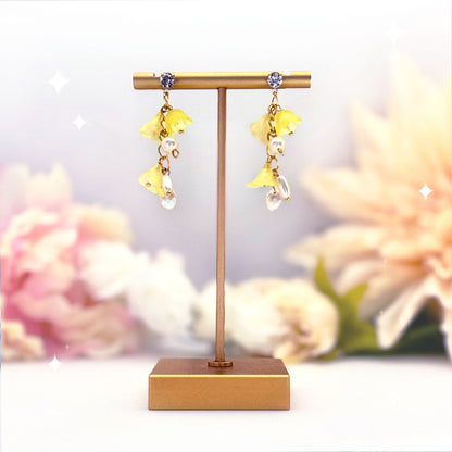 Trumpet Flower Bead Earring