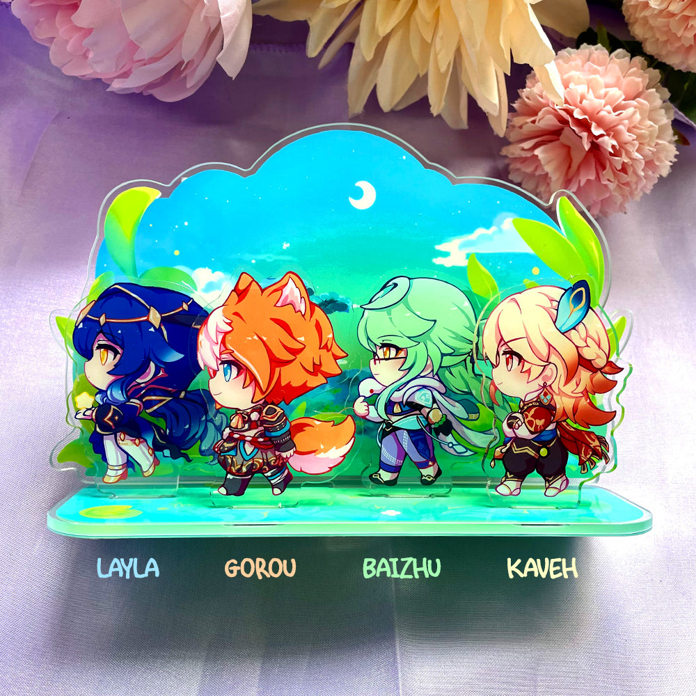 BUILD YOUR TEAM Genshin Impact Standees