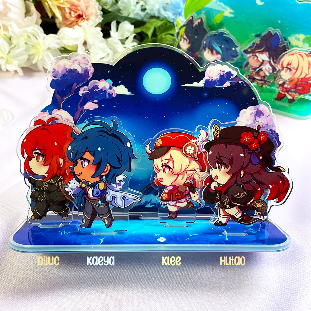 BUILD YOUR TEAM Genshin Impact Standees