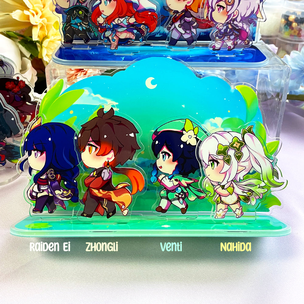 BUILD YOUR TEAM Genshin Impact Standees
