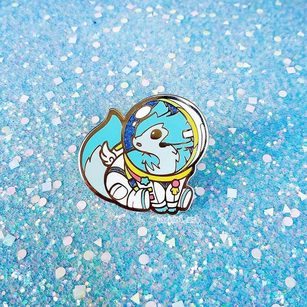 SPACE WOLF PIN