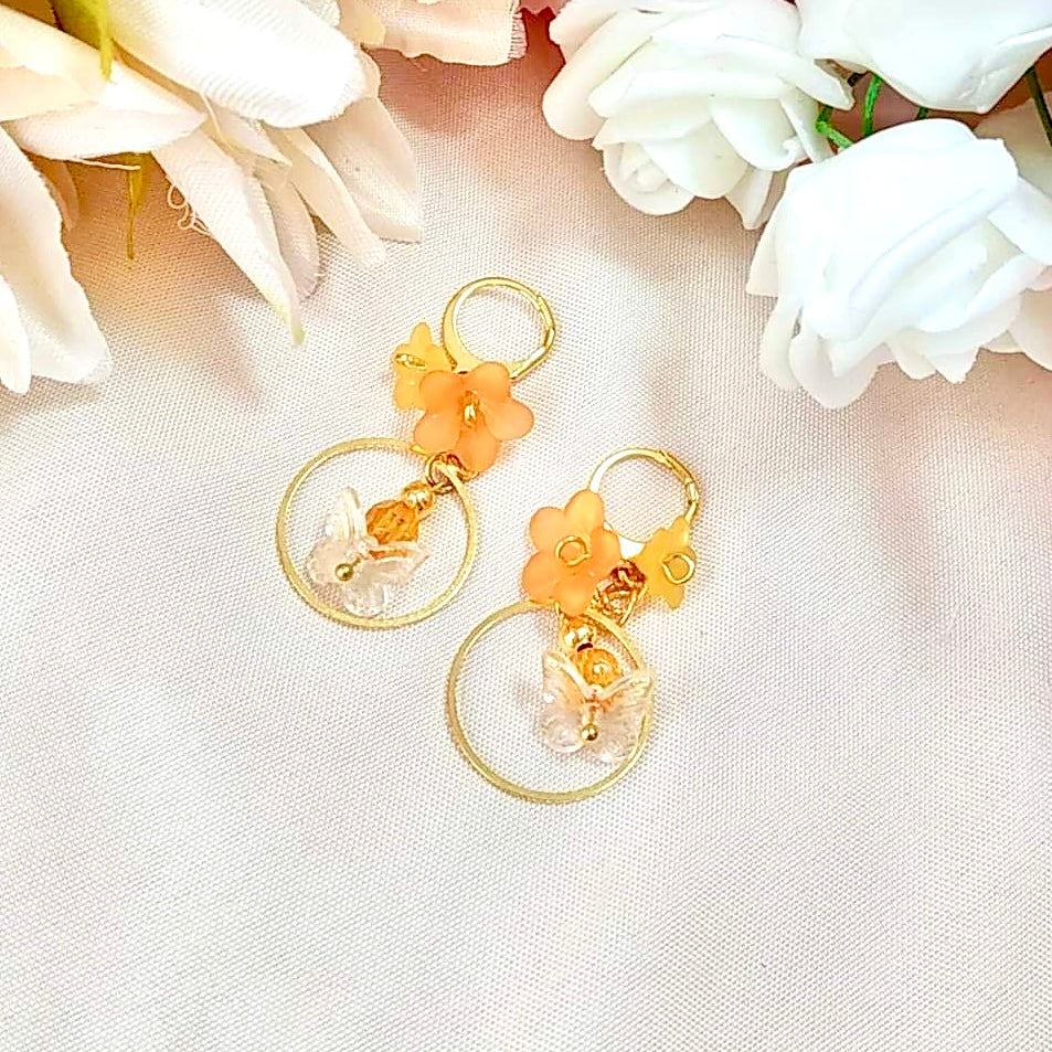 Butterfly Hoop Earring
