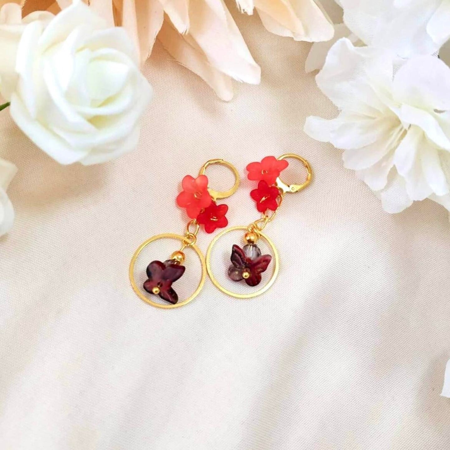 Butterfly Hoop Earring