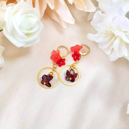 Butterfly Hoop Earring