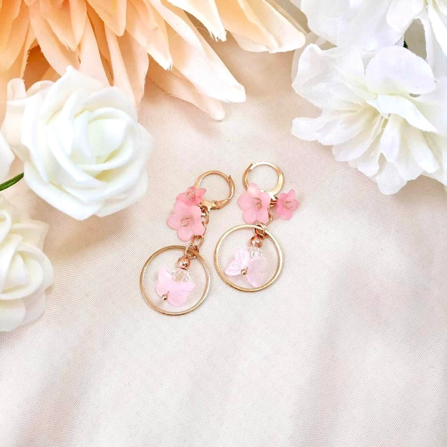 Butterfly Hoop Earring
