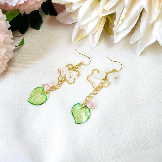 Flower Hoop Earring